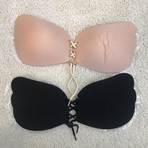 2 Strapless, Backless Bras